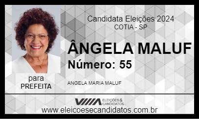 Candidato ÂNGELA MALUF 2024 - COTIA - Eleições