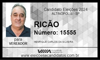 Candidato RICÃO 2024 - ALTINÓPOLIS - Eleições