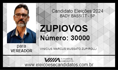 Candidato ZUPIOVOS 2024 - BADY BASSITT - Eleições