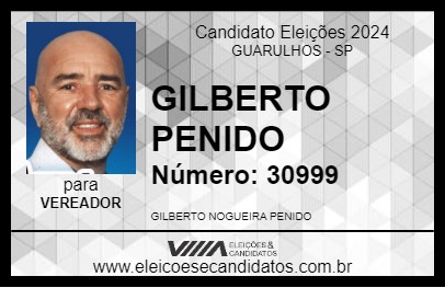 Candidato GILBERTO PENIDO 2024 - GUARULHOS - Eleições