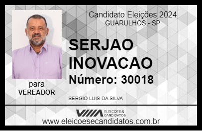 Candidato SERJAO INOVACAO 2024 - GUARULHOS - Eleições