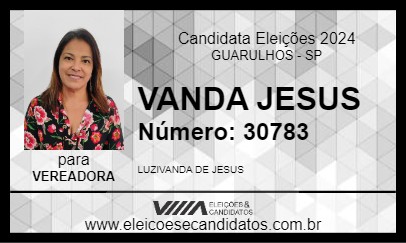 Candidato VANDA JESUS 2024 - GUARULHOS - Eleições