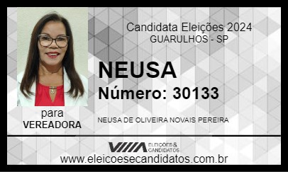 Candidato NEUSA 2024 - GUARULHOS - Eleições