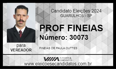 Candidato PROF FINEIAS 2024 - GUARULHOS - Eleições