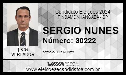 Candidato SERGIO NUNES 2024 - PINDAMONHANGABA - Eleições