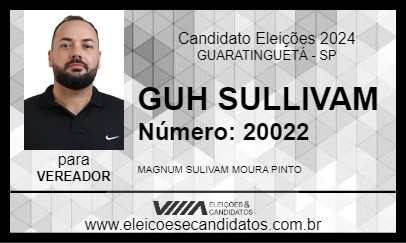 Candidato GUH SULLIVAM 2024 - GUARATINGUETÁ - Eleições