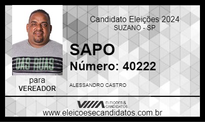 Candidato SAPO 2024 - SUZANO - Eleições