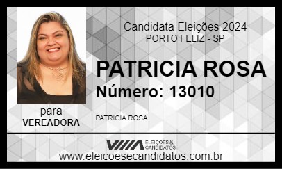 Candidato PATRICIA ROSA 2024 - PORTO FELIZ - Eleições