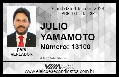 Candidato JULIO YAMAMOTO 2024 - PORTO FELIZ - Eleições