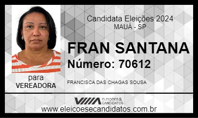 Candidato FRAN SANTANA 2024 - MAUÁ - Eleições