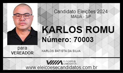 Candidato KARLOS 2024 - MAUÁ - Eleições