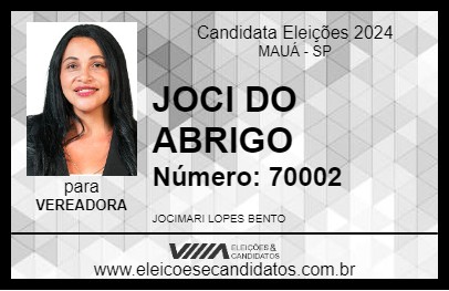 Candidato JOCI DO ABRIGO 2024 - MAUÁ - Eleições