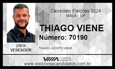 Candidato THIAGO VIENE 2024 - MAUÁ - Eleições