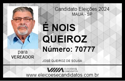 Candidato É NOIS QUEIROZ 2024 - MAUÁ - Eleições