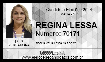 Candidato REGINA LESSA 2024 - MAUÁ - Eleições