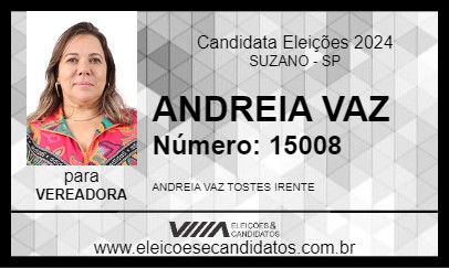 Candidato ANDREIA VAZ 2024 - SUZANO - Eleições