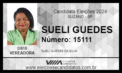 Candidato SUELI GUEDES 2024 - SUZANO - Eleições