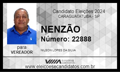 Candidato NENZÃO 2024 - CARAGUATATUBA - Eleições