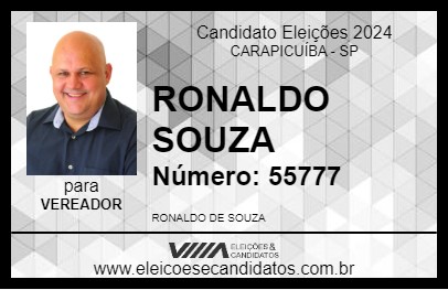 Candidato RONALDO SOUZA 2024 - CARAPICUÍBA - Eleições