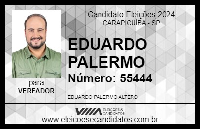 Candidato EDUARDO PALERMO 2024 - CARAPICUÍBA - Eleições