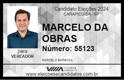 Candidato MARCELO DA OBRAS 2024 - CARAPICUÍBA - Eleições