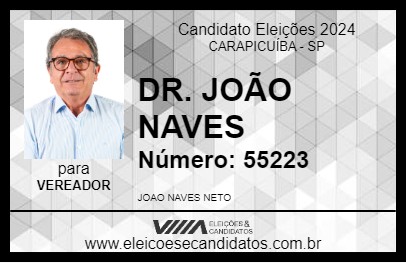 Candidato DR. JOÃO NAVES 2024 - CARAPICUÍBA - Eleições