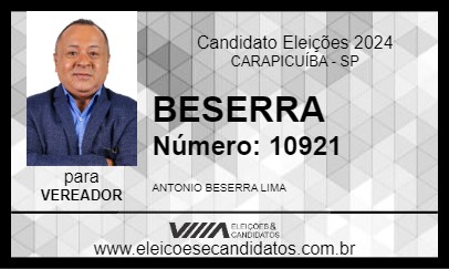 Candidato BESERRA 2024 - CARAPICUÍBA - Eleições