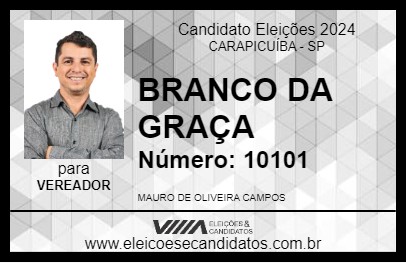 Candidato BRANCO DA GRAÇA 2024 - CARAPICUÍBA - Eleições