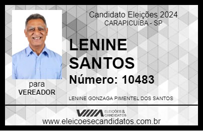 Candidato LENINE SANTOS 2024 - CARAPICUÍBA - Eleições