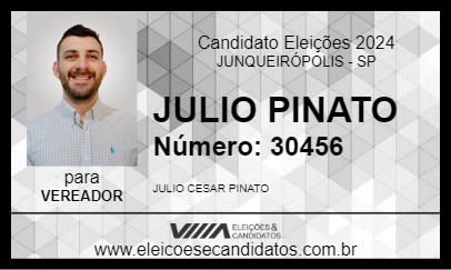 Candidato JULIO PINATO 2024 - JUNQUEIRÓPOLIS - Eleições