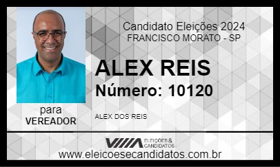 Candidato ALEX REIS 2024 - FRANCISCO MORATO - Eleições