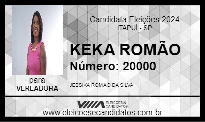 Candidato KEKA ROMÃO 2024 - ITAPUÍ - Eleições