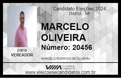 Candidato MARCELO OLIVEIRA 2024 - ITAPUÍ - Eleições