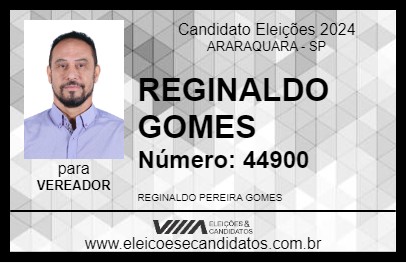 Candidato REGINALDO GOMES 2024 - ARARAQUARA - Eleições