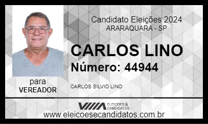 Candidato CARLOS LINO 2024 - ARARAQUARA - Eleições