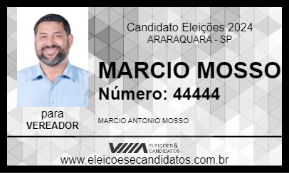 Candidato MARCIO MOSSO 2024 - ARARAQUARA - Eleições