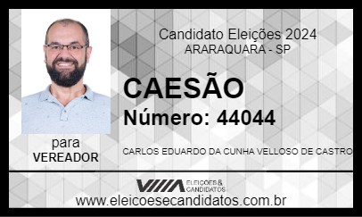 Candidato CAESÃO 2024 - ARARAQUARA - Eleições