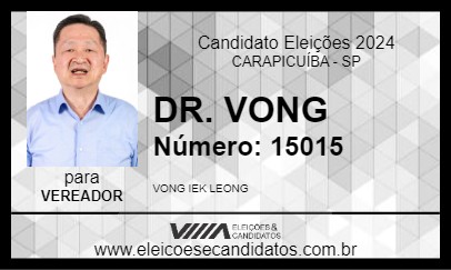 Candidato DR. VONG 2024 - CARAPICUÍBA - Eleições