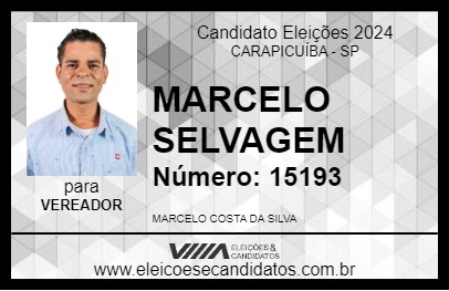 Candidato MARCELO SELVAGEM 2024 - CARAPICUÍBA - Eleições