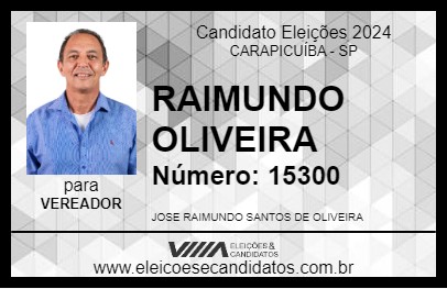 Candidato RAIMUNDO OLIVEIRA 2024 - CARAPICUÍBA - Eleições