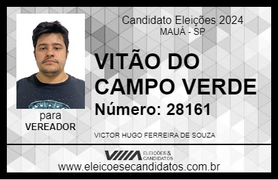 Candidato VITÃO DO CAMPO VERDE 2024 - MAUÁ - Eleições