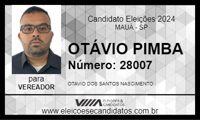 Candidato OTÁVIO PIMBA 2024 - MAUÁ - Eleições