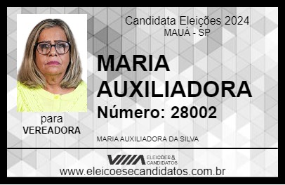 Candidato MARIA AUXILIADORA 2024 - MAUÁ - Eleições