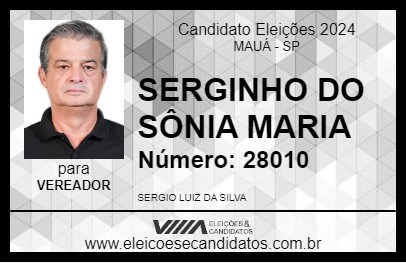 Candidato SERGINHO DO SÔNIA MARIA 2024 - MAUÁ - Eleições