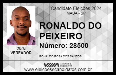 Candidato RONALDO DO PEIXEIRO 2024 - MAUÁ - Eleições