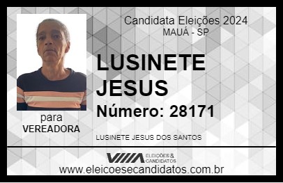 Candidato LUSINETE JESUS 2024 - MAUÁ - Eleições