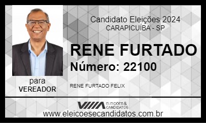 Candidato RENE FURTADO 2024 - CARAPICUÍBA - Eleições