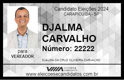 Candidato DJALMA CARVALHO 2024 - CARAPICUÍBA - Eleições