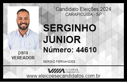 Candidato SERGINHO JUNIOR 2024 - CARAPICUÍBA - Eleições