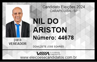 Candidato NIL DO ARISTON 2024 - CARAPICUÍBA - Eleições